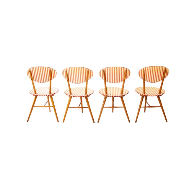 Mid-Century Modern Dining Set with Formica Table and Four Chairs, 1950s, Set of 5 For Sale - Image 11 of 18