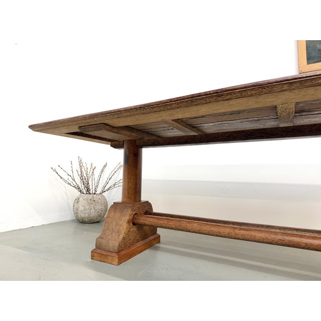 Brutalist Table in Palm Wood, 1950s For Sale - Image 13 of 18