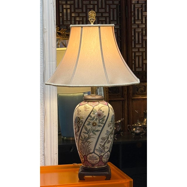 Chinoiserie Ethan Allen Chinoiserie Table Lamp For Sale - Image 3 of 12