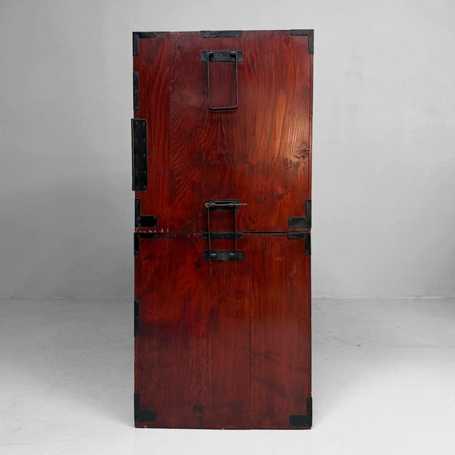 Japanese Kasane Isho-Dansu Kimono Storage Chest, 1910s For Sale - Image 10 of 17