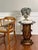 Italian Gilt Metal Hollywood Regency Side, Drinks Table With Marble Top, 1960s For Sale - Image 9 of 10