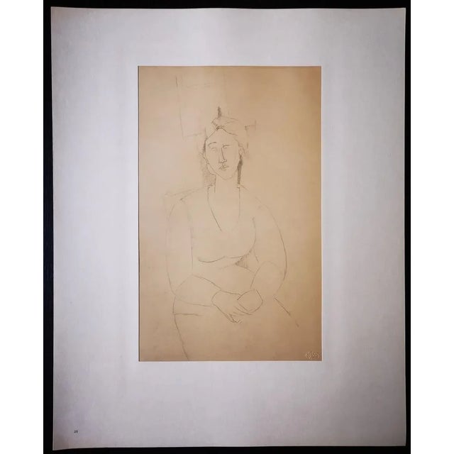 1950s Amedeo Modigliani, Female Portrait, 1959, Lithograph For Sale - Image 5 of 12