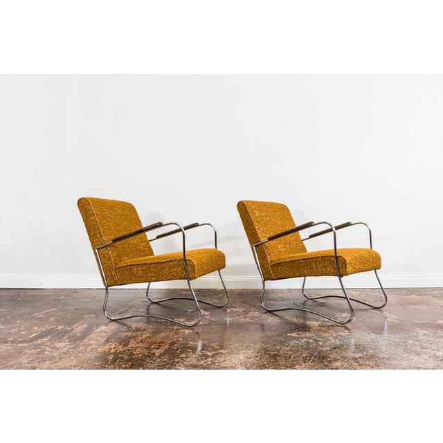 Bauhaus Style Lounge Chairs, 1950s, Set of 2 For Sale - Image 10 of 18