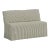 Stoffer Home x Cloth & Company Lindy Slipcover Dining Banquette in Jane Stripe Laurel For Sale