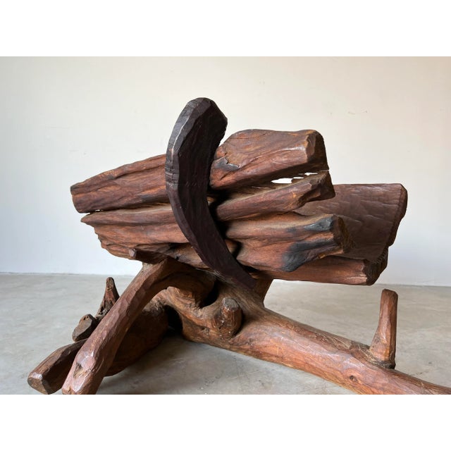 Mid-Century Modern 70's Mid-Century Free - Form Brutalist Abstract Sculpture For Sale - Image 3 of 13