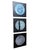 Contemporary Original Planet Moon Triptych Paintings- Set of 3 For Sale - Image 11 of 12