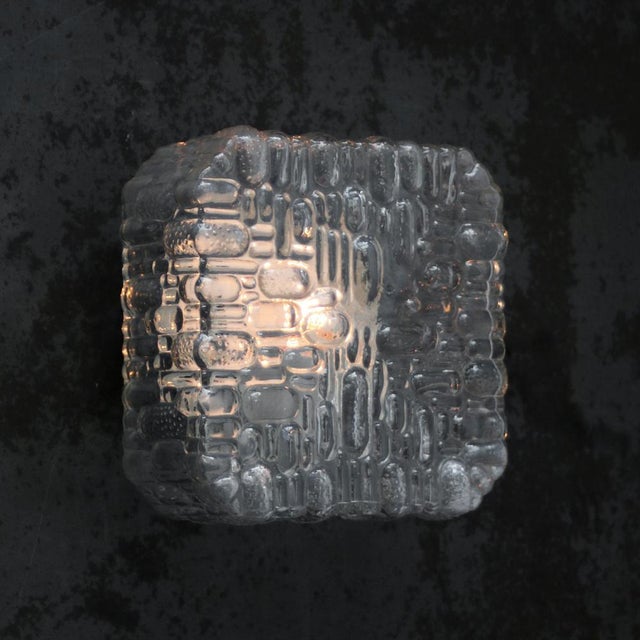 Mid-century wall or ceiling lamp. metal base with clear glass. 1960-1970 1x e27 / e26. Depending on destination, all our...