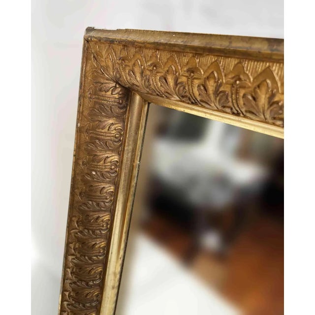 Early 20th Century Antique Giltwood Mirror For Sale - Image 5 of 6