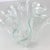 Vintage Muurla Finland Ruffled Folded Handkerchief Vase Clear Blown Art Glass For Sale - Image 9 of 10