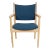 PP-513 Armchair in Oak & Blue Hallingdal Fabric by Hans J. Wegner for PP Møbler, 2000s For Sale