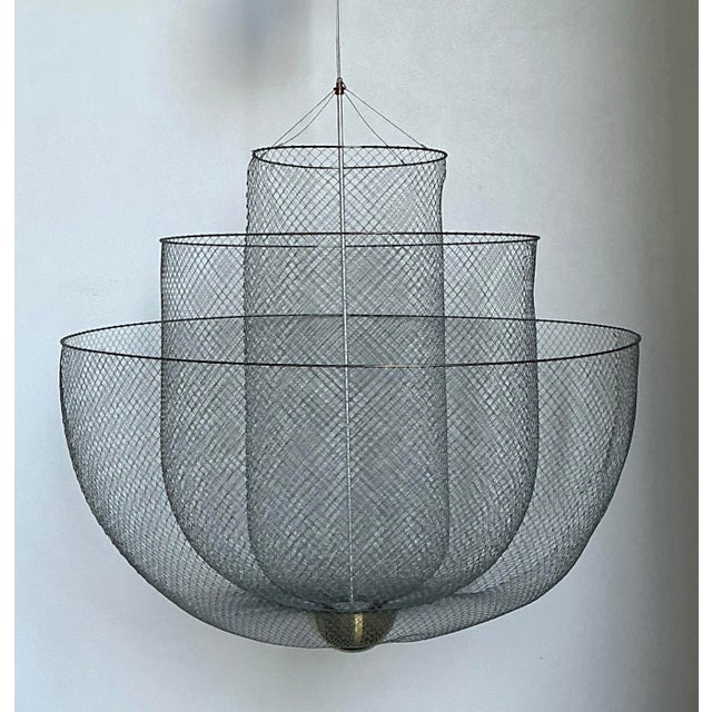Vintage Moooi “Meshmatics” Steel Mesh Chandelier For Sale - Image 9 of 12