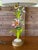 Vintage Italian Tole Floral Table Lamp With Hand-Painted Flowers For Sale In Naples, FL - Image 6 of 11