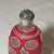 Pink Antique Chinese Carved Cut to Clear Glass Stone Snuff Bottle Sculpture Peking For Sale - Image 8 of 15