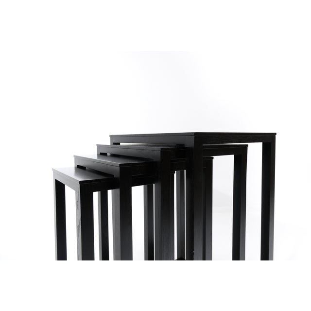 Bauhaus Vintage Nesting Table Set by Josef Hoffmann from Wittmann, 1970s, Set of 4 For Sale - Image 3 of 18