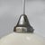 Italian Art Deco Round Pendant in Opaline Glass and Metal, 1930s For Sale - Image 14 of 17