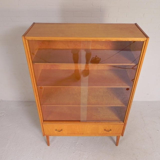 Mid-Century Modern Belgian Birch Display Cabinet For Sale - Image 3 of 18