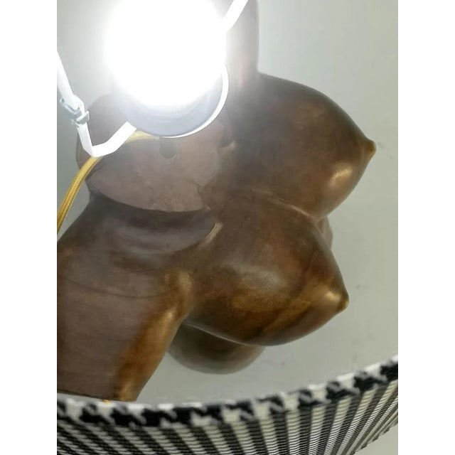Sculptural Solid Wood Torso Lamps, 1970s, Set of 2 For Sale - Image 14 of 16
