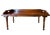 Antique English Mahogany Reading Breakfast Table with Gallery Sides Pierced Grip Handles and Turned Legs For Sale - Image 9 of 17