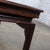 Wood Early to Mid-20th Century Chinese Chippendale Petite Coffee Table Walnut With Black Glass Inset Top For Sale - Image 7 of 18