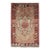 Vintage Turkish Oushak Floral Medallion Design in Camel, Black, Red, Gray & Tan For Sale
