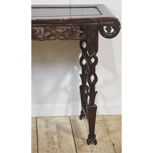 Wood Chinese Altar Table in Bamboo For Sale - Image 7 of 13
