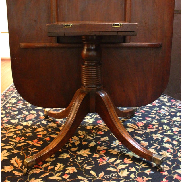 Wood C. 1825 English Rectangular Tilt-Top Breakfast or Center Table For Sale - Image 7 of 8