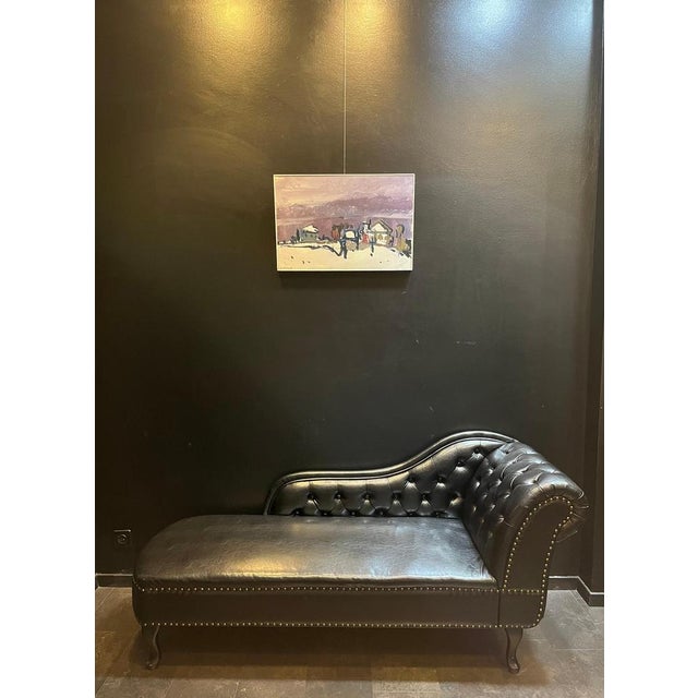 Gold Jean Krille, Landscape 132, Oil on Masonite For Sale - Image 8 of 12