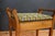 19th Century Edwardian Piano Stool in Geometric Fabric, 1890s For Sale - Image 5 of 9