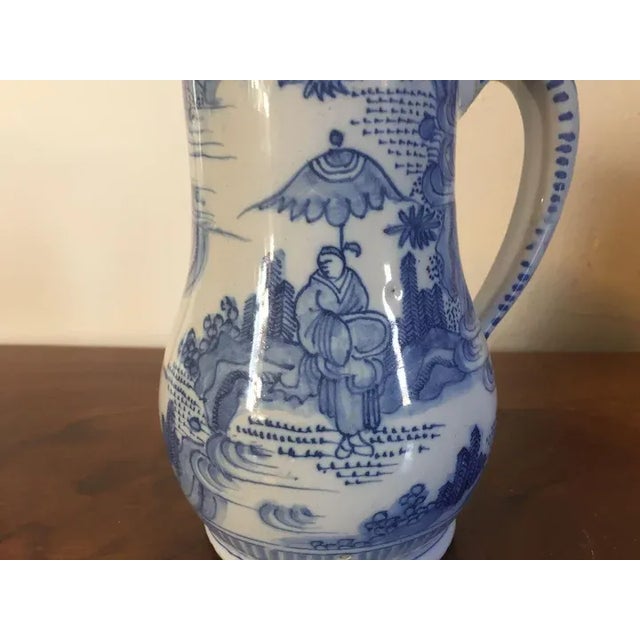 18th Century Antique 18th Century English Delft Tin Glaze Earthenware Mug For Sale - Image 5 of 11