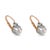 Traditional 1910s Pair of French Belle Époque Old Cut Diamond Two Tone Drop Earrings For Sale - Image 3 of 6