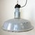 Large Mid-Century Industrial Grey Enamel Factory Lamp, 1950s For Sale - Image 6 of 17
