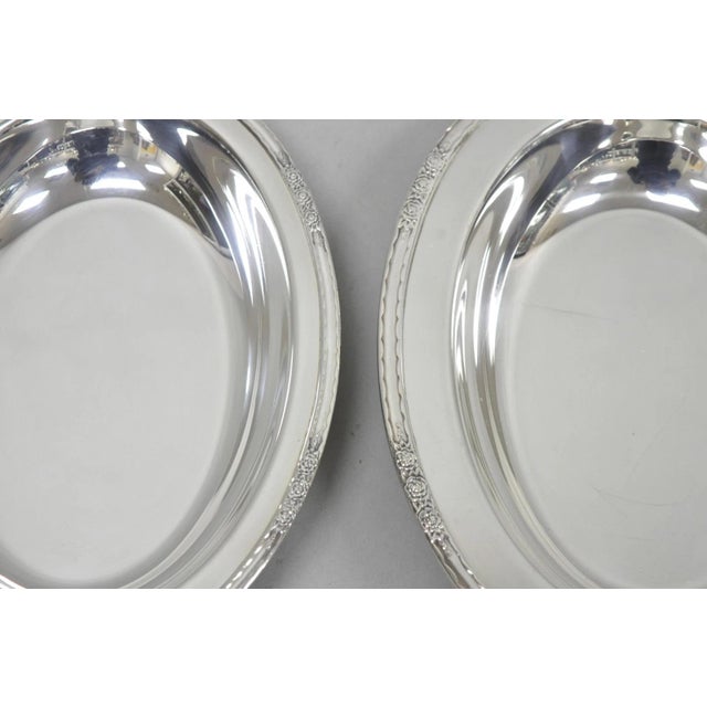 Silver Mid 20th Century International Silver Co "Camille" Silver Plated Covered Vegetable Serving Dish For Sale - Image 8 of 13