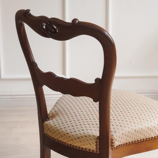 Biedermeier Chair in Mahogany with Balloon Backrest, 1850 For Sale - Image 3 of 14