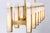 Gold Ian K. Fowler for Visual Comfort Signature Malik Large Linear Chandelier in Hand-Rubbed Antique Brass with Alabaster For Sale - Image 8 of 10