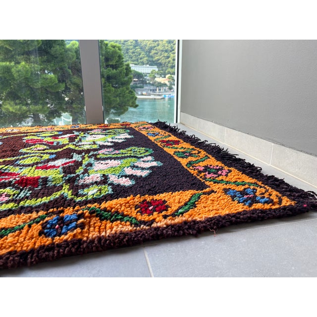 Vintage Artisan-Crafted Balkan Herzegovina Rug, 1960s For Sale - Image 4 of 9