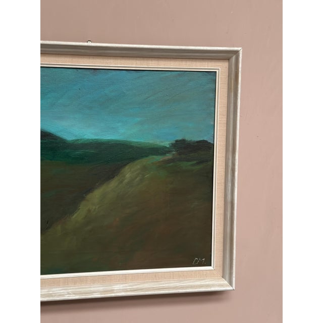 Dina Mortensen, Landscape, 1950s, Oil Painting on Canvas, Framed For Sale - Image 6 of 15