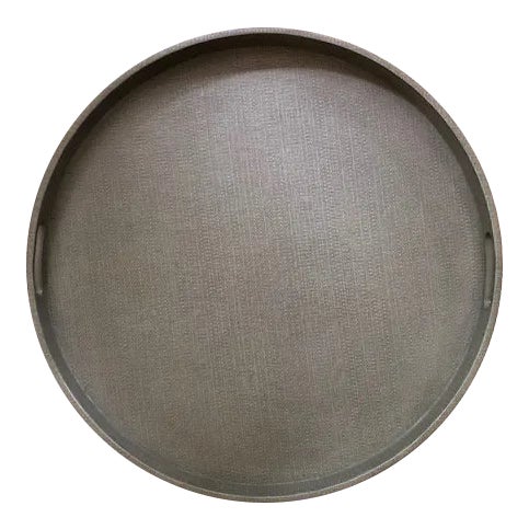 Made Goods Taupe Linen Tray For Sale
