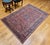 Early 20th Century Persian Kashan Rug, Hand-Knotted Wool & Cotton, Floral Design, Red & Navy, 5x7 For Sale In Chicago - Image 6 of 16