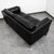 Animal Skin Mid Century Danish Modern Sofa Couch 2 Seat Leather Black Settee Metal Chrome Nm For Sale - Image 7 of 11