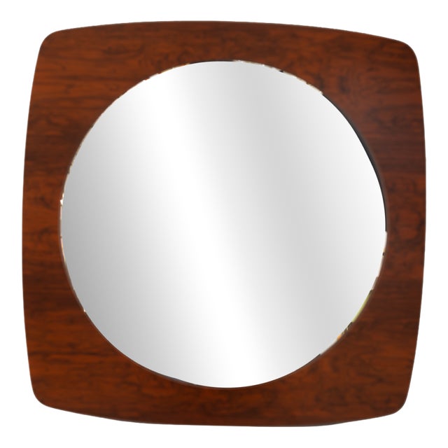 Danish Teak Mirror, 1960s For Sale