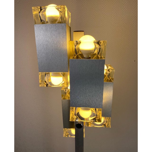 Space Age Murano Glass Floor Lamp by Gaetano Sciolari for Stilkronen, 1970s For Sale - Image 4 of 10