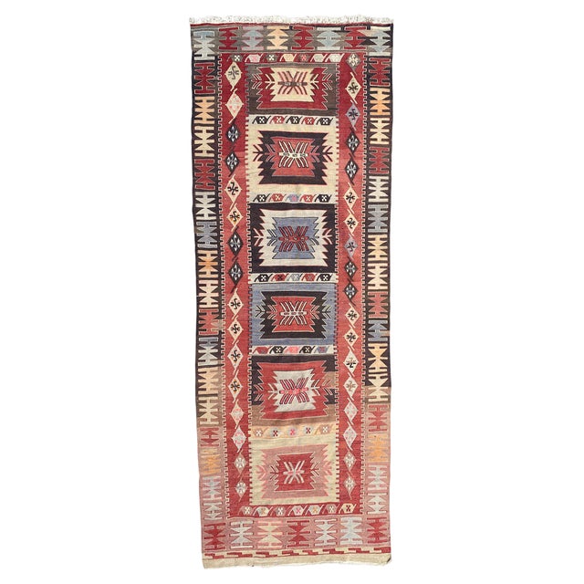 Vintage Turkish Kilim, 1960s For Sale