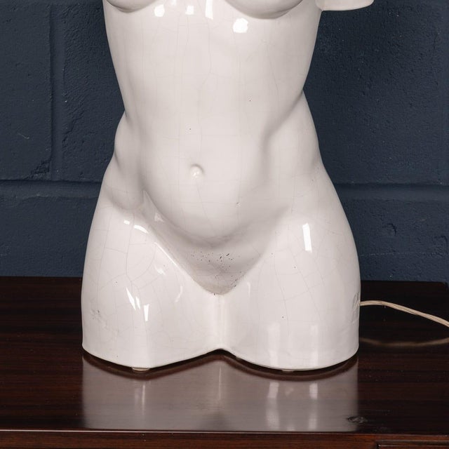 Vintage Italian Ceramic Table Lamp by Giulio Ciniglia for Vivai Del Sud, 1970 For Sale - Image 9 of 17