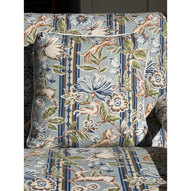 Pair Bradstreet Armchairs in Cowtan & Tout For Sale - Image 17 of 17