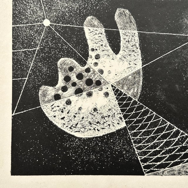 1950s Richard Hood (1910-1995) - Vintage Abstract Circus Lithograph, Signed (C. 1951) For Sale - Image 5 of 5