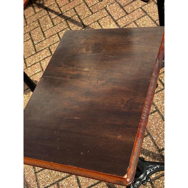 Industrial Factory Edwardian Metal Cast Iron & Wood Machinists Tables, Set of 3 For Sale - Image 8 of 18