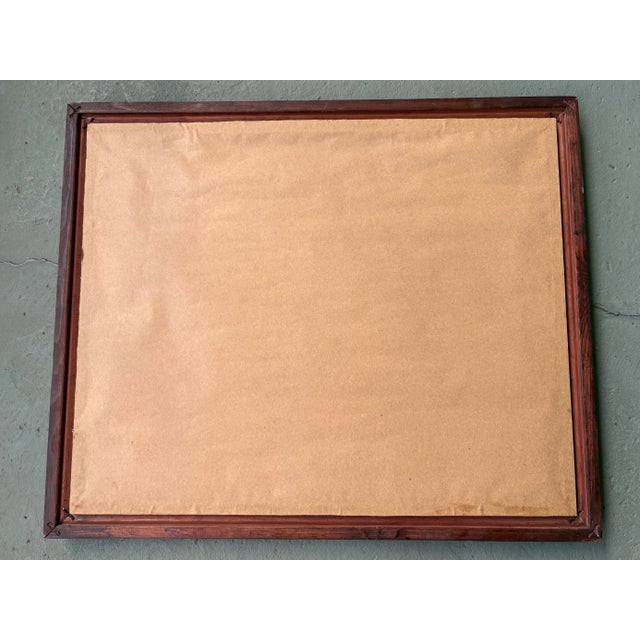 Vintage Signed Rustic Water Mill Landscape Oil Painting in Wood Frame For Sale - Image 4 of 8