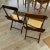 Antique Tapestry Folding Campaign Chairs - a Pair For Sale In Los Angeles - Image 6 of 12