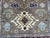 Brown and Navy Kazak Style Tribal Area Rug With Medallions, 5' X 7'7" For Sale - Image 6 of 15
