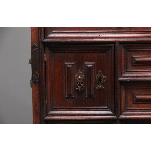 17th Century Walnut Vargueno on Stand, 1690s For Sale - Image 10 of 18
